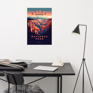 Amphitheater, Bryce Canyon National Park, Utah — Low-poly art print by Fenix Weben | Tiny Republic