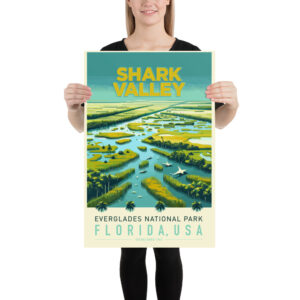 Shark Valley, Everglades National Park, Florida — Low-poly art print by Fenix Weben | Tiny Republic