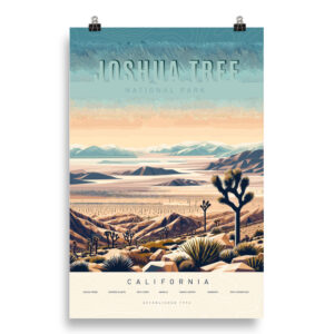 Joshua Tree National Park, California — Low-poly art print by Fenix Weben | Tiny Republic