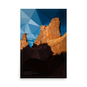 Park Avenue Trail, Arches National Park, Utah — Low-poly art print by Fenix Weben | Tiny Republic